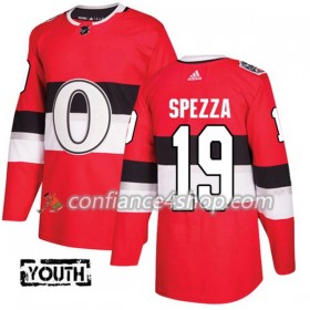 Adidas Maillot de Hockey Ottawa Senators Jason Spezza 19 2017-2018 Rouge Classic Authentic - Enfant